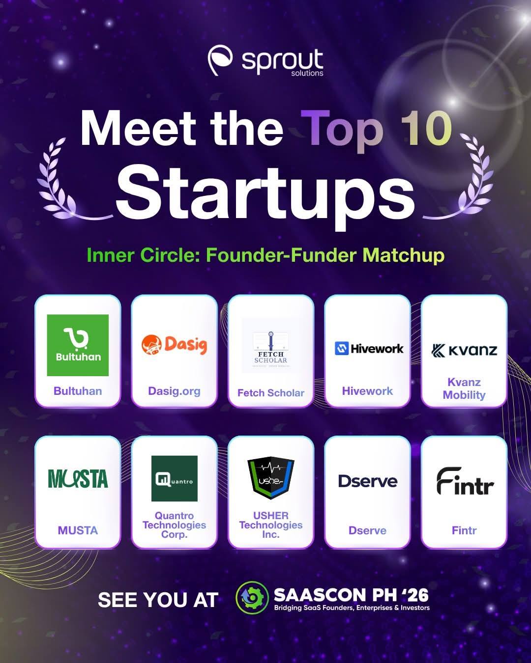 SaaScon PH '26 Inner Circle Top 10 Startups